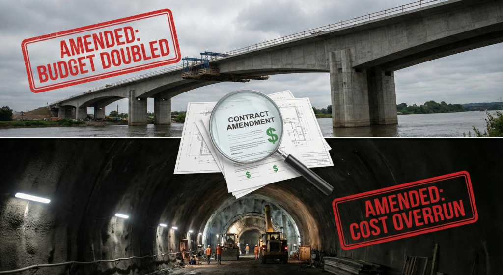 Bridges and Tunnels: The contract amendments that double budgets 19 Bridges And Tunnels