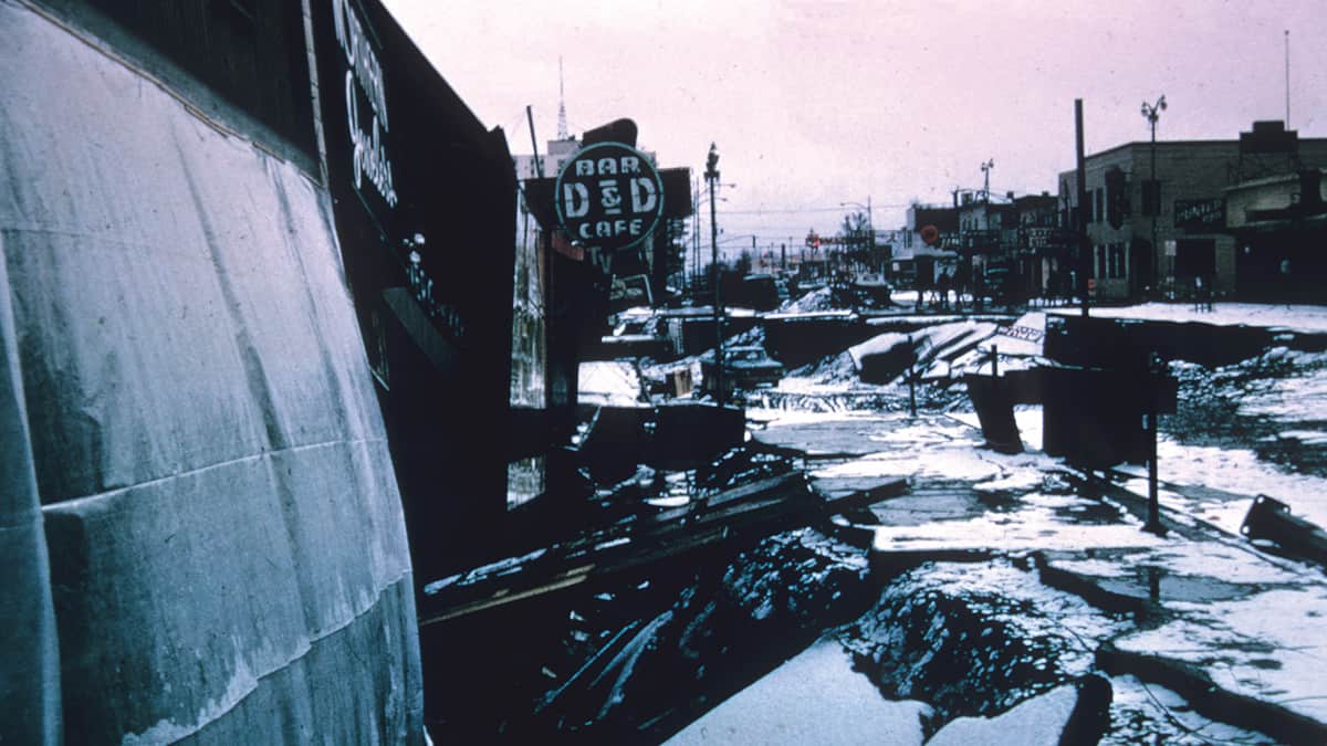 1964 Good Friday Earthquake and Urban Redevelopment