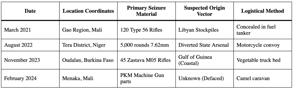 Shadow Logistics: How Illicit Small Arms Fuel Sahel Insurgencies 4 Sahel Insurgencies